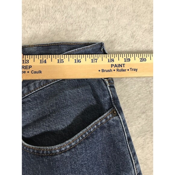 Cinch Jeans Mens 35x34 Dark Blue Denim White Label Straight Western MB98034 - Picture 10 of 15